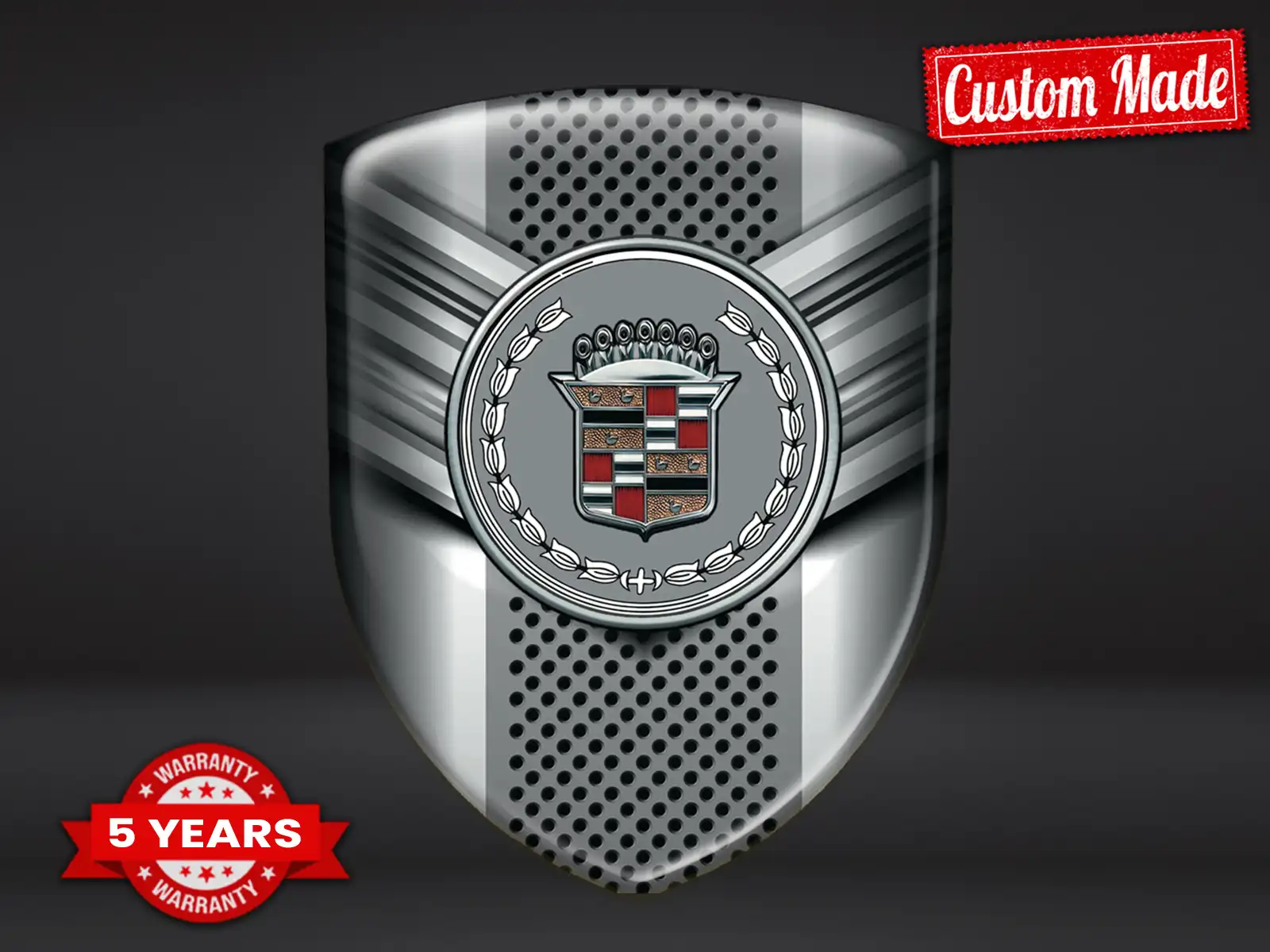 Cadillac Sticker sur Gels 3D Tuning Logo Bombé Course